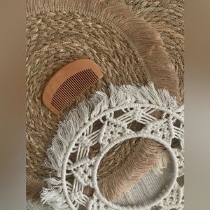 Boho wall decor with comb